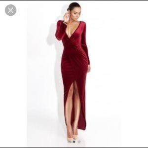 Jluxlabel velvet long dress